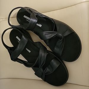 8.5 Clarks Collection Saylie Moon Black Sandals